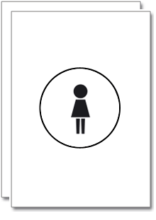 Hauptbild des Produkts: Schilder WC (Damen, Herren, Behinderte)