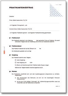 Praktikumsverträge / Arbeitsverträge » Dokumente & Vorlagen