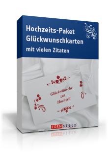 Hauptbild des Produkts: Hochzeits-Paket (Glückwünsche)