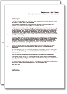 Hauptbild des Produkts: Dienstszeugnis-Paket (Friseur/in) - 4 Vorlagen, Checkliste und Kurzratgeber