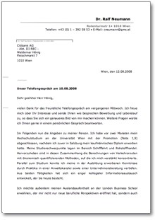 Hauptbild des Produkts: Bewerbung Arbeitsplatz