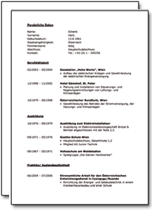 Bewerbung Und Lebenslauf Hotelfachfrau Mann Muster Vorlagen Zum Download