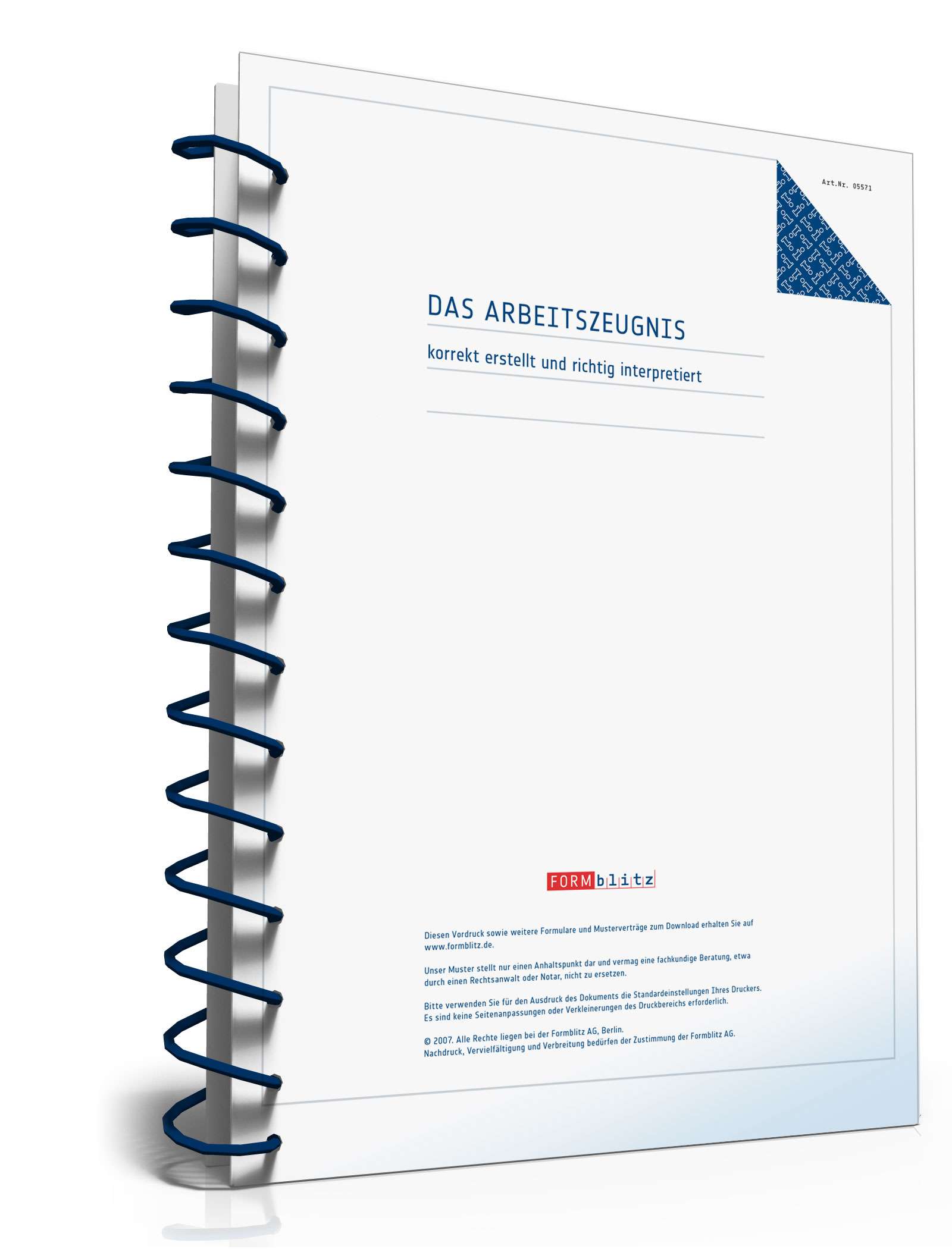 Hauptbild des Produkts: Das Arbeitszeugnis – korrekt erstellt und richtig interpretiert