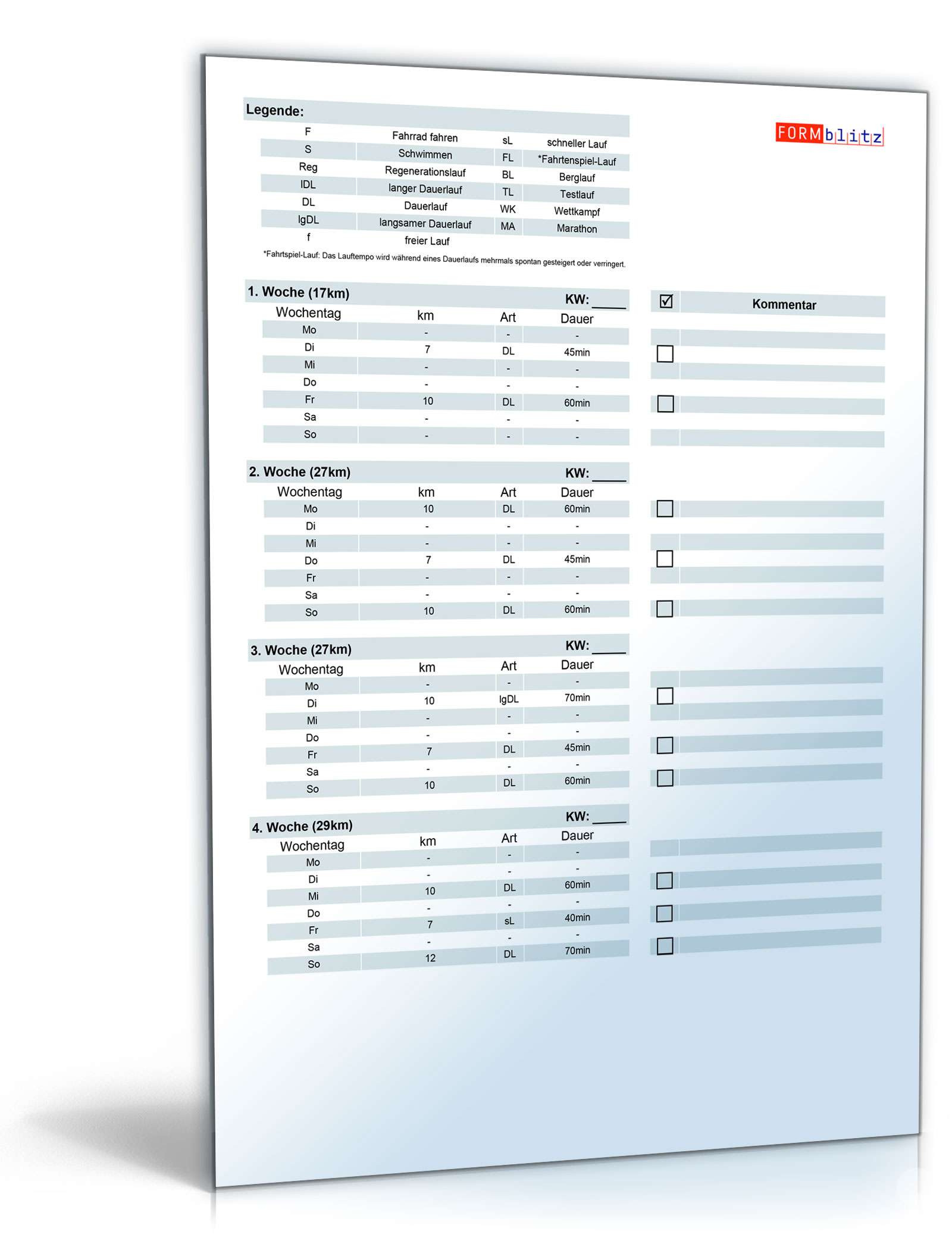 Hauptbild des Produkts: Marathon-Trainingsplan für 3:30 Stunden Zielzeit