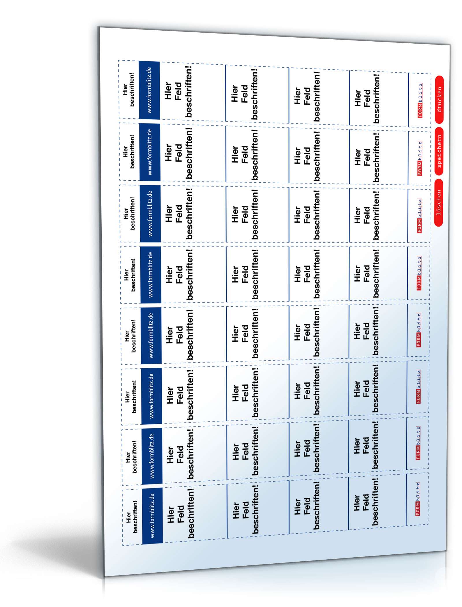 Hauptbild des Produkts: Ordner-Rücken für Leitz-Ordner (3,0 x 18,8), quer