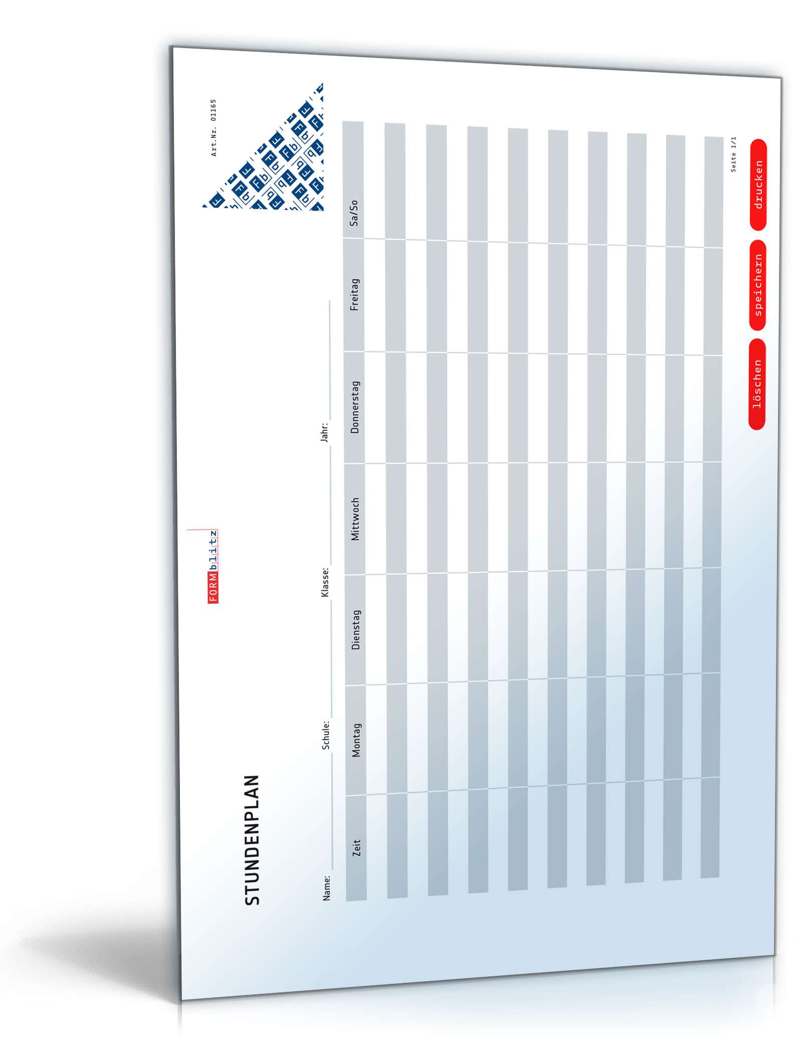 Hauptbild des Produkts: Stundenplan