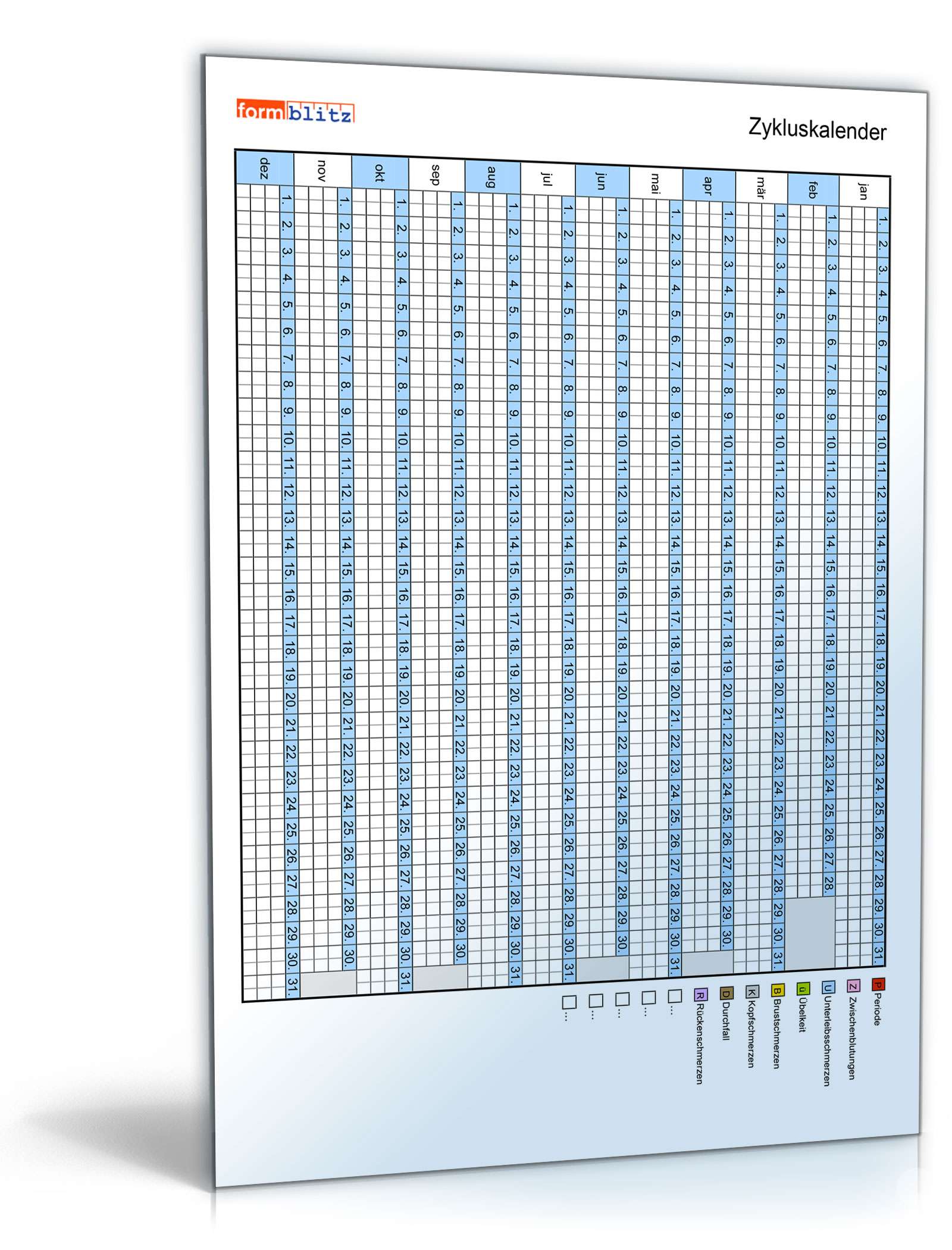 Hauptbild des Produkts: Zykluskalender