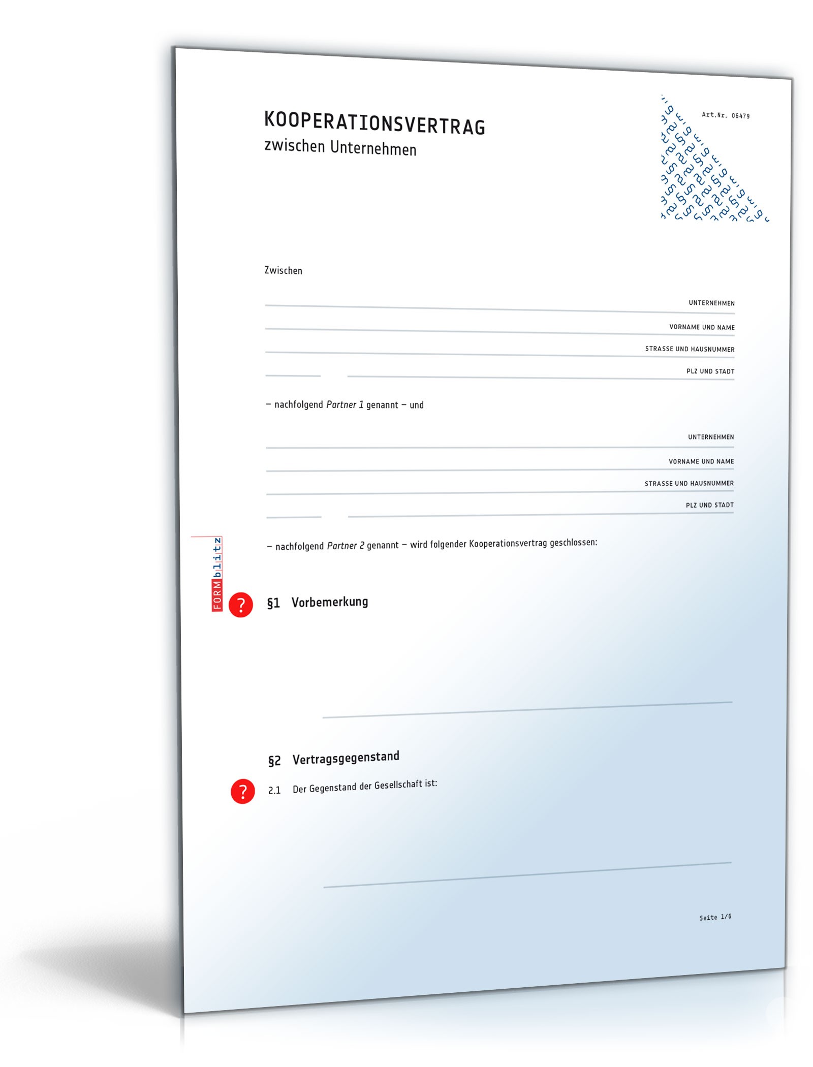 Kooperationsvertrag | Muster zum Download