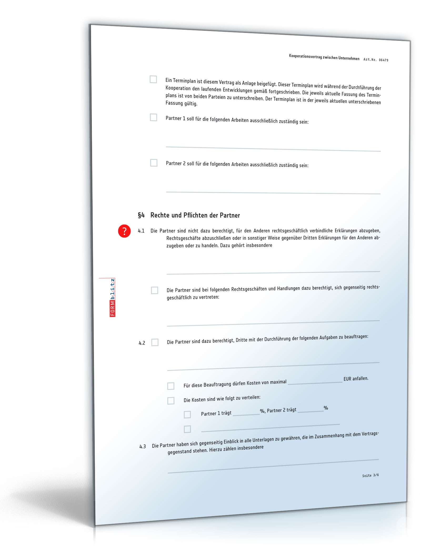 Kooperationsvertrag | Muster zum Download