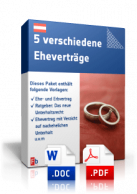 5 verschiedene Eheverträge