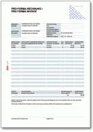 Pro-Forma-Rechnung / Pro Forma Invoice