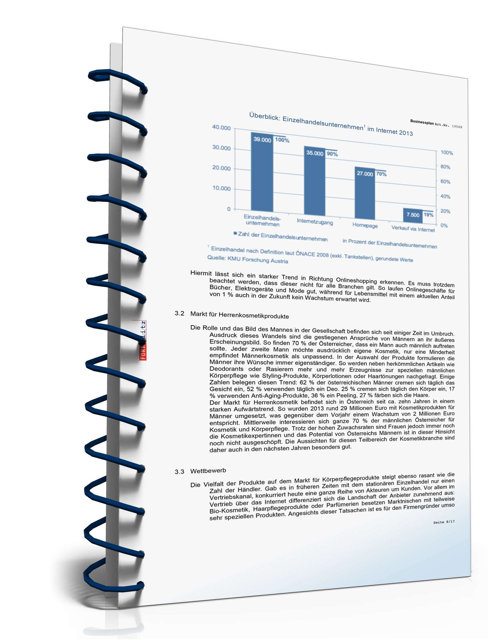 Businessplan für einen Online-Shop Excel. Seite: 6