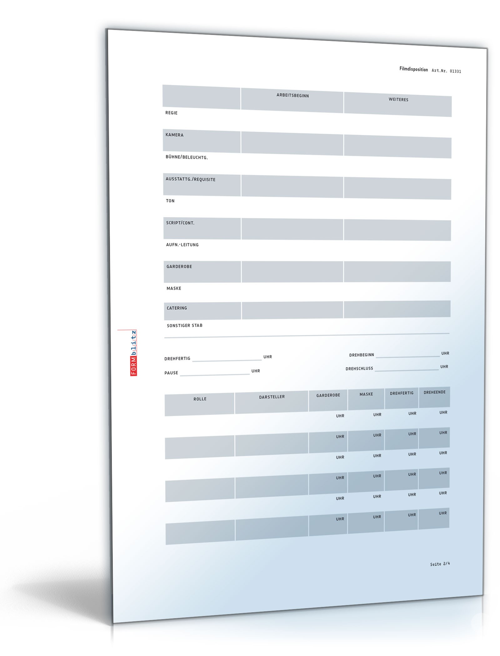 Filmdisposition PDF. Seite: 2