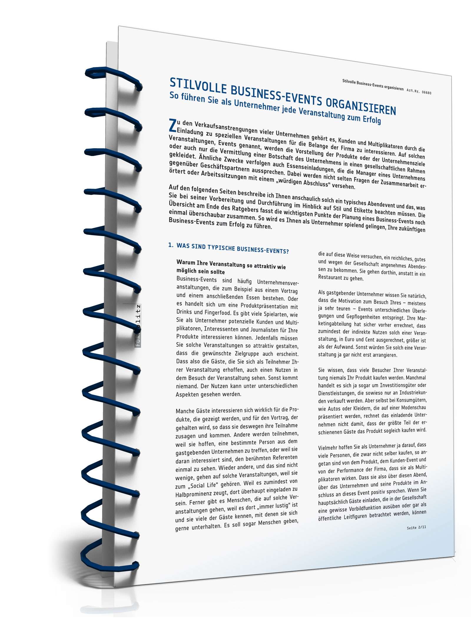 Stilvolle Business-Events organisieren PDF. Seite: 3