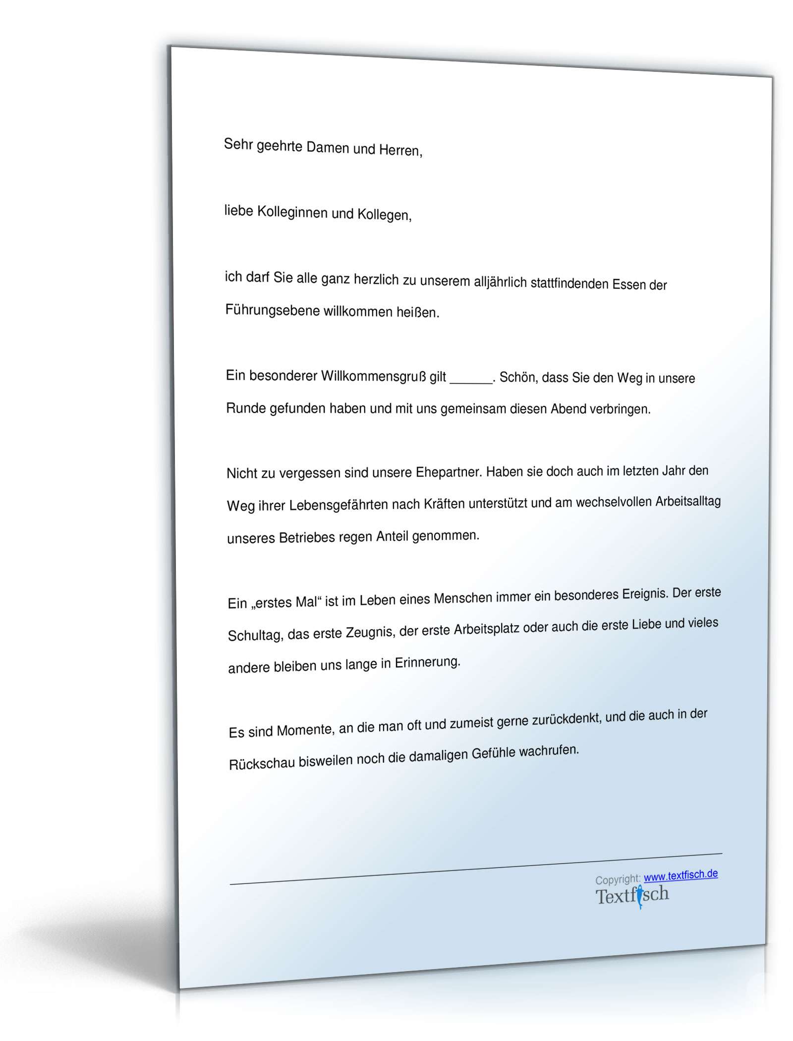 Antrittsrede eines leitenden Angestellten  PDF. Seite: 2