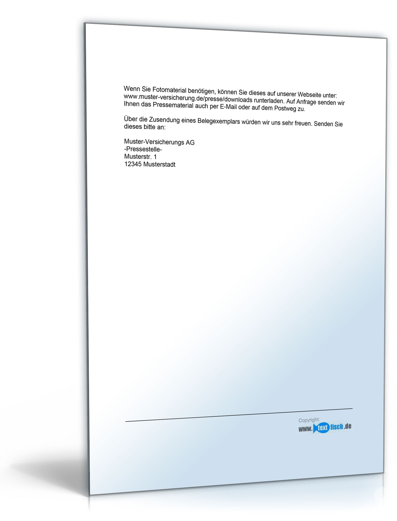 Pressemitteilung über die Eröffnung eines Versicherungsbüros PDF. Seite: 2