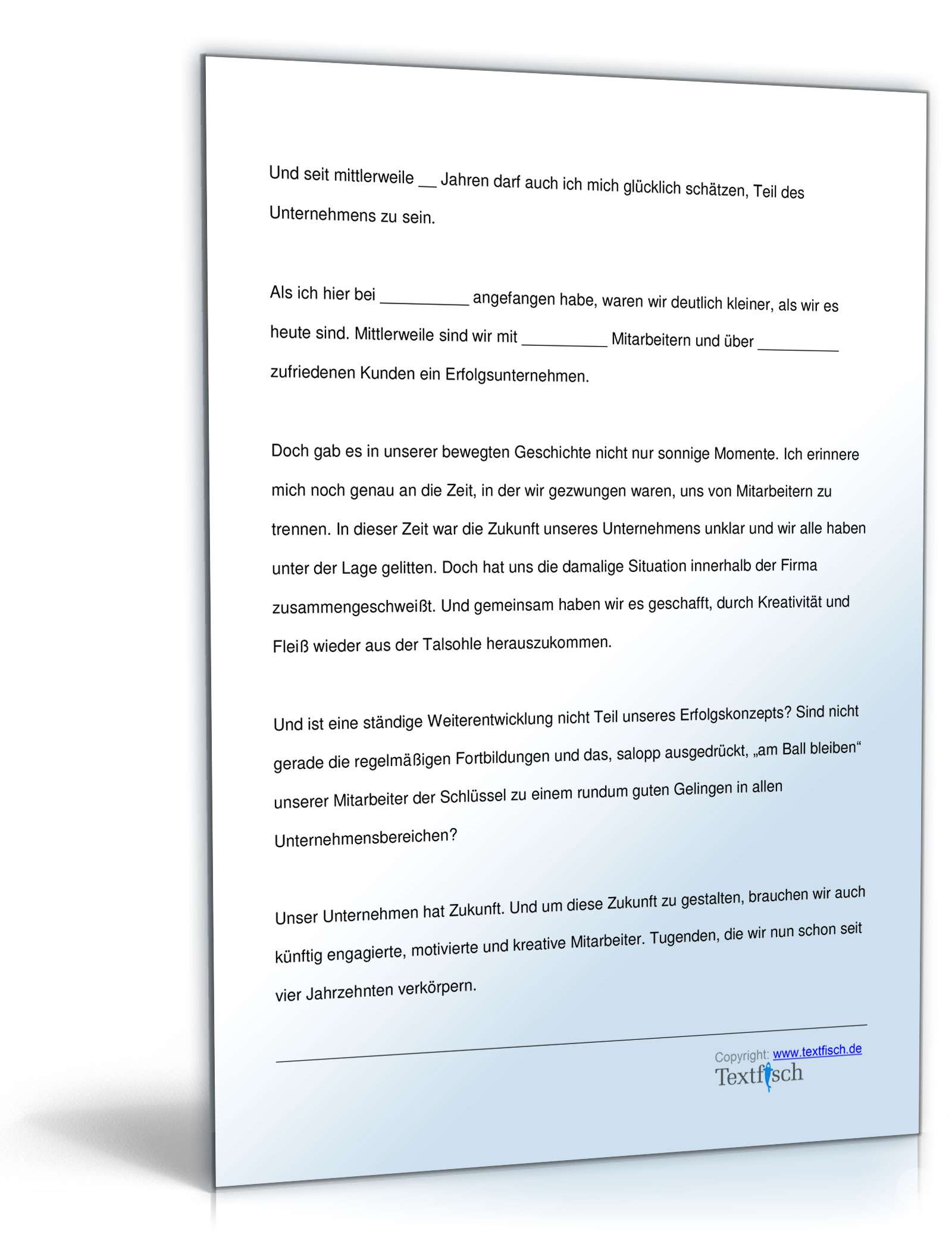 Jubiläumsrede - Firmenjubiläum  PDF. Seite: 3