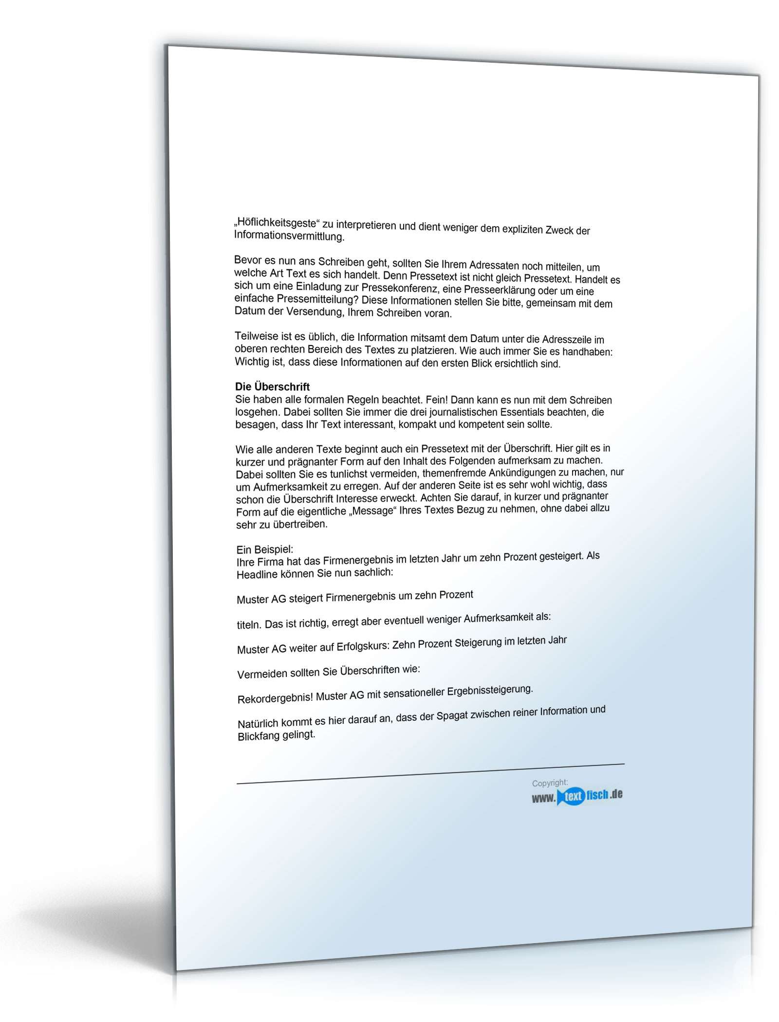 Pressemitteilung zur Ankündigung einer Tournee PDF. Seite: 5
