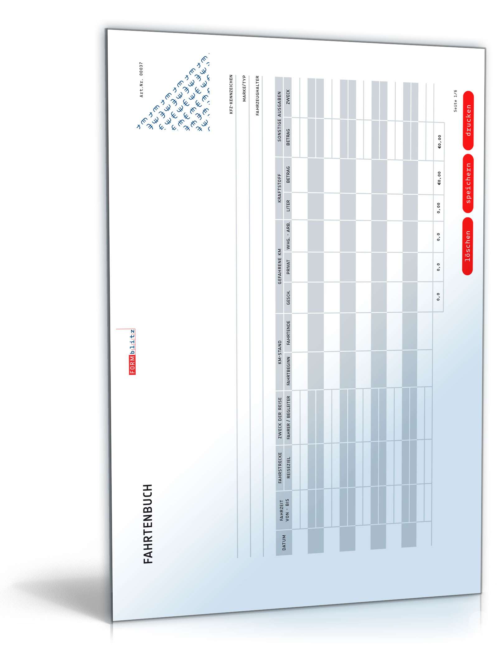 Fahrtenbuch PDF