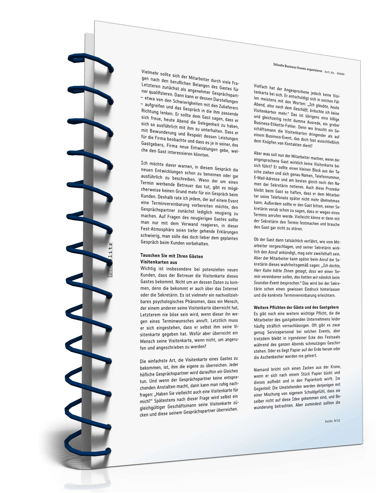 Stilvolle Business-Events organisieren PDF. Seite: 10