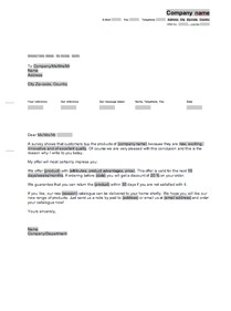 Allgemeiner Werbebrief Word