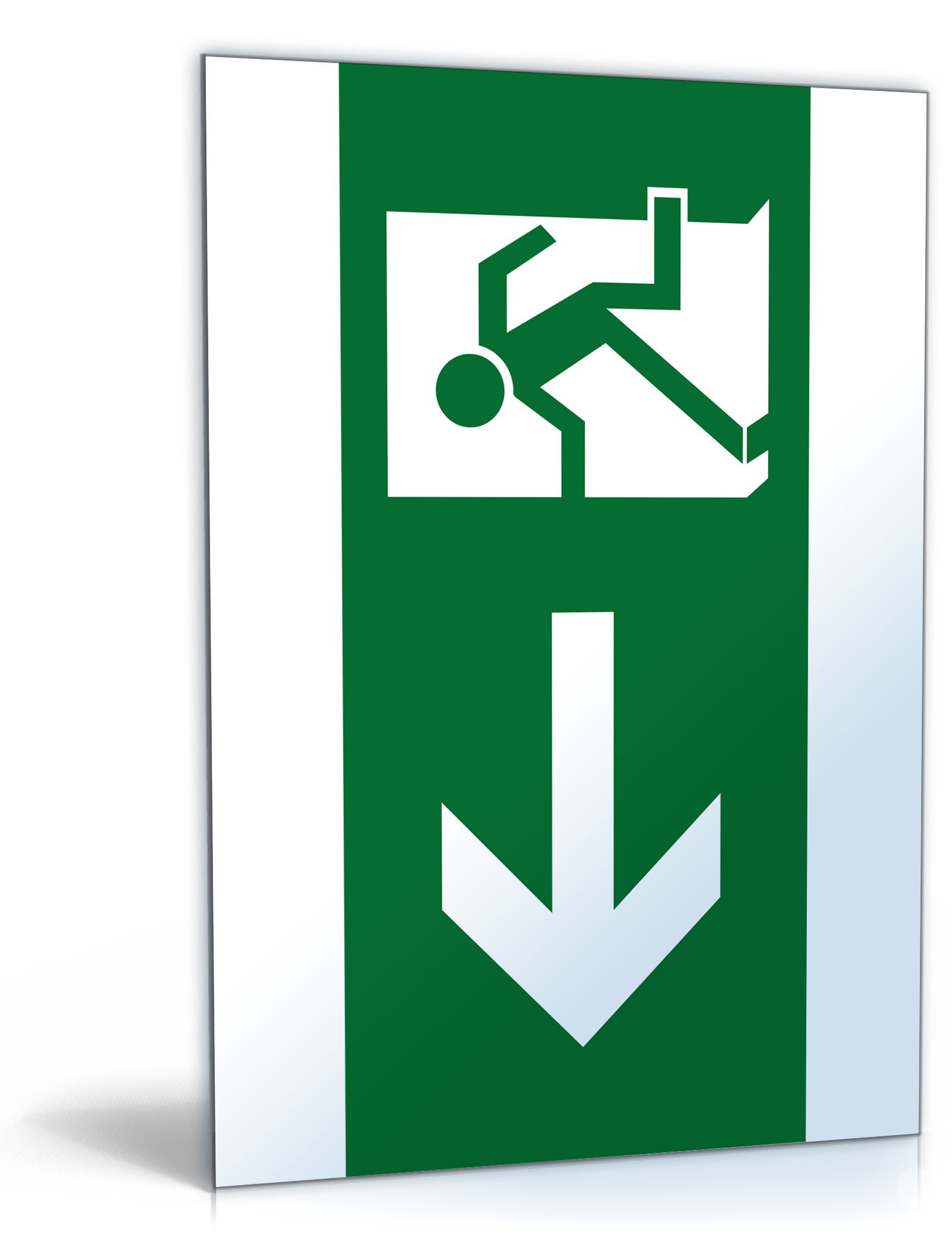Schild "Notausgang nach links" PDF
