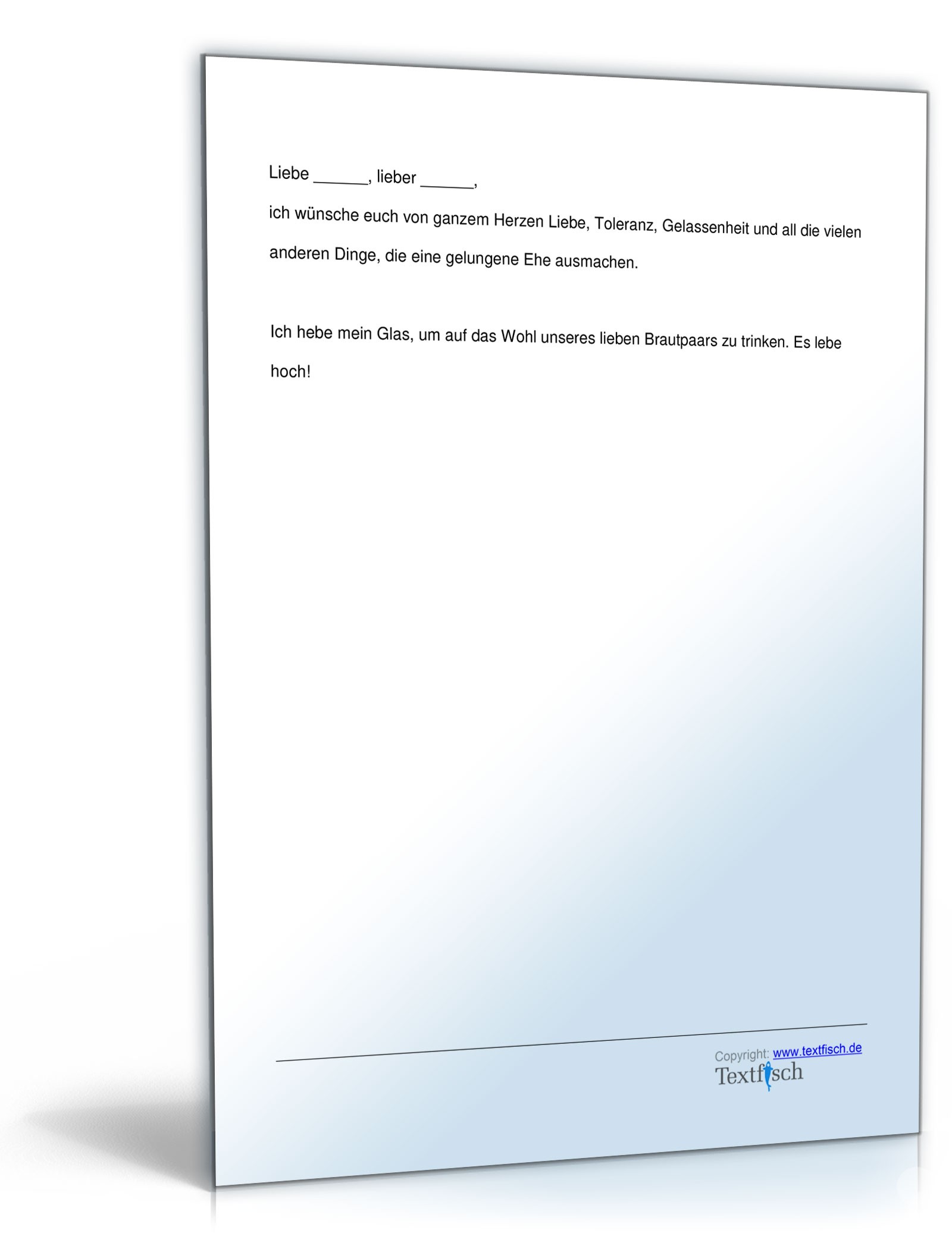 Hochzeitsrede - Freund/Freundin der Braut PDF. Seite: 6