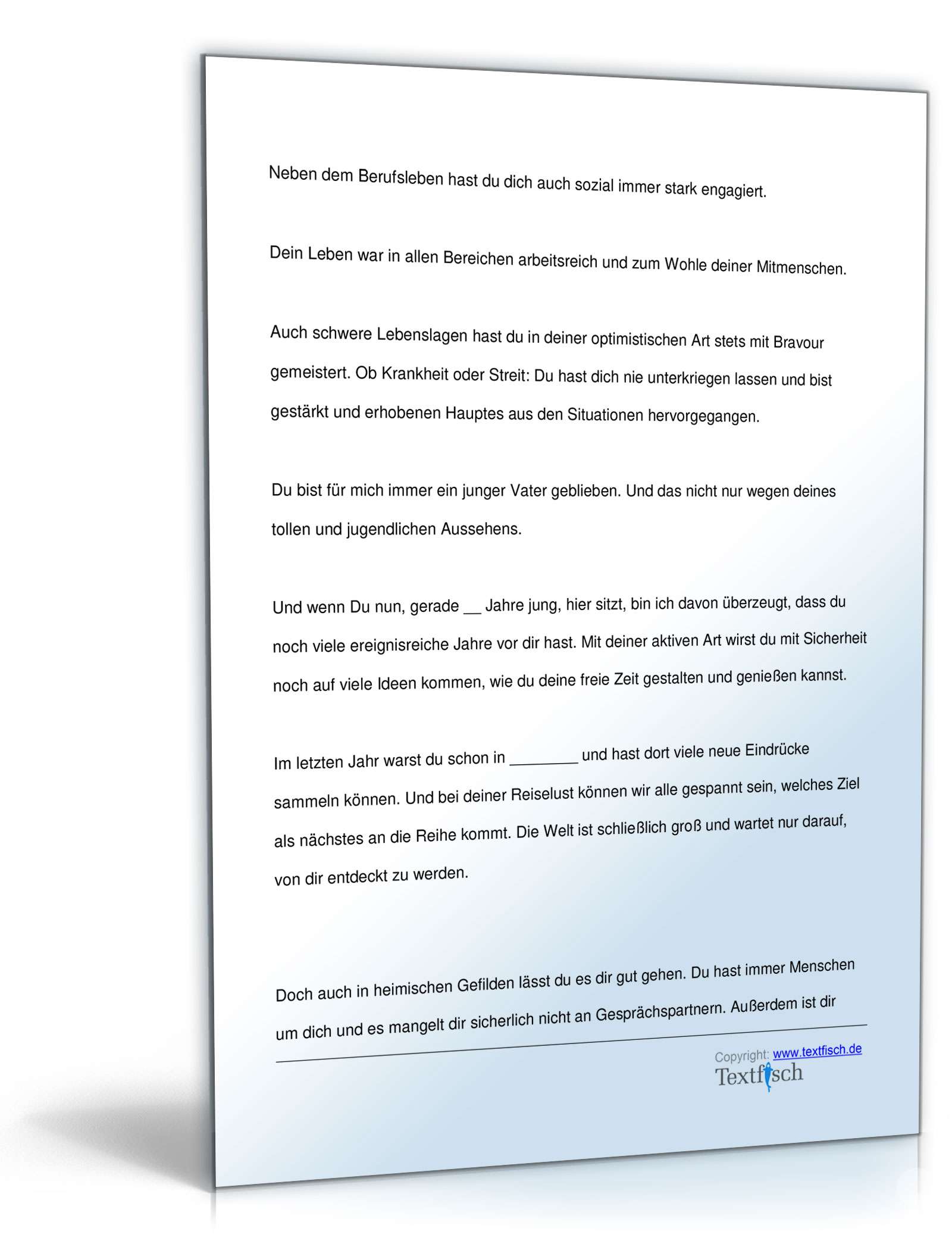 Geburtstagsrede für den Vater PDF. Seite: 3