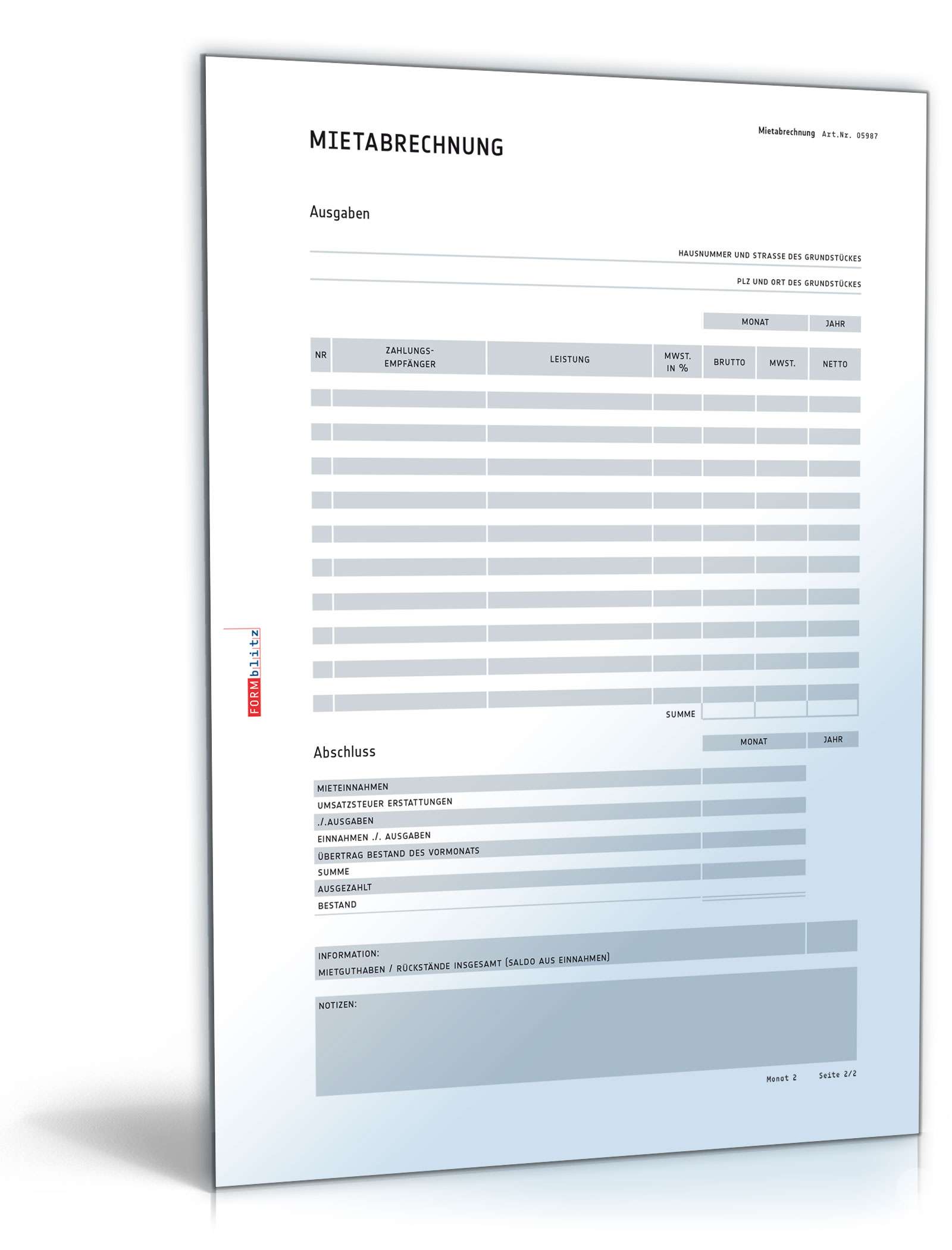 Mietabrechnung PDF. Seite: 4