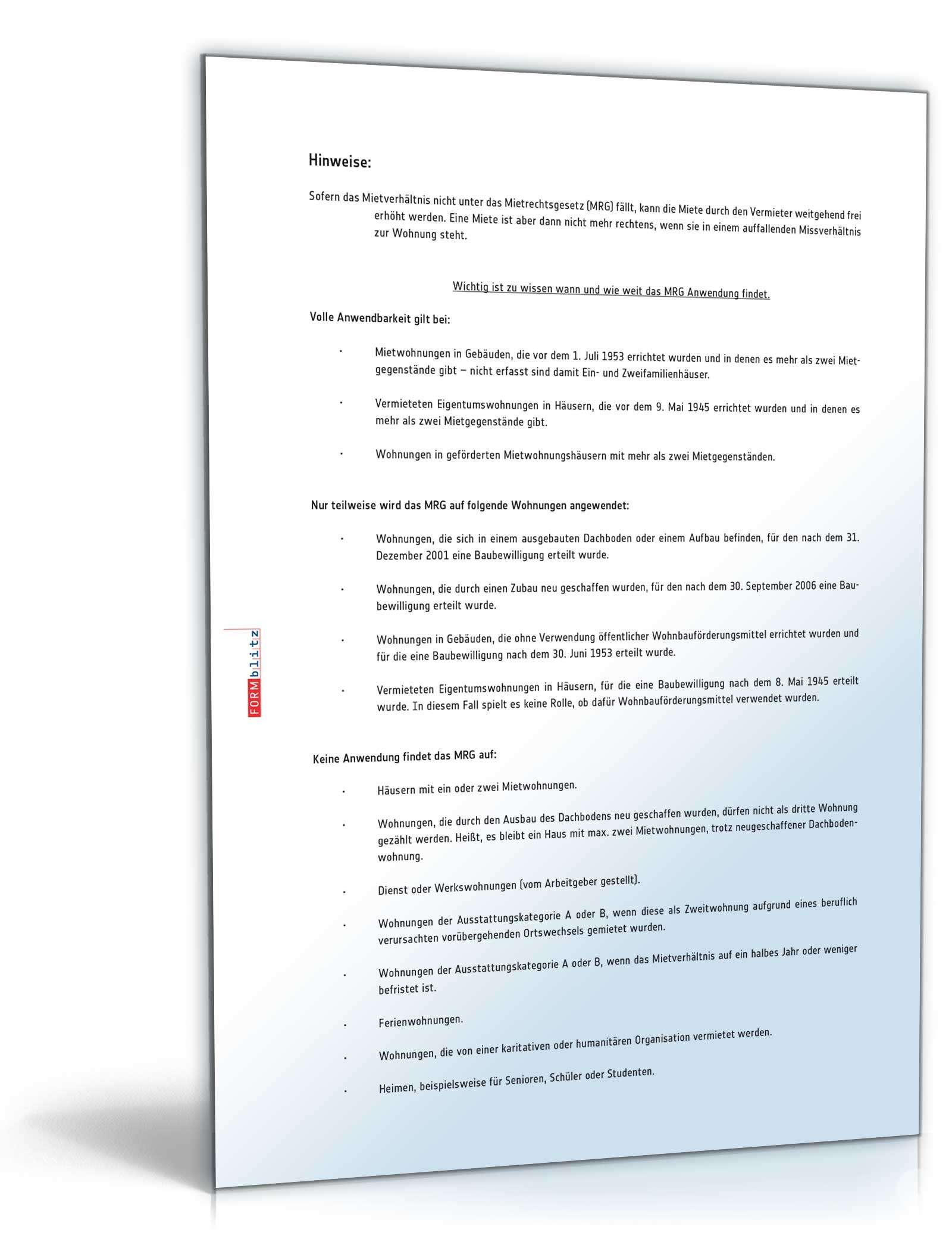 Ankündigung einer Mieterhöhung PDF. Seite: 4