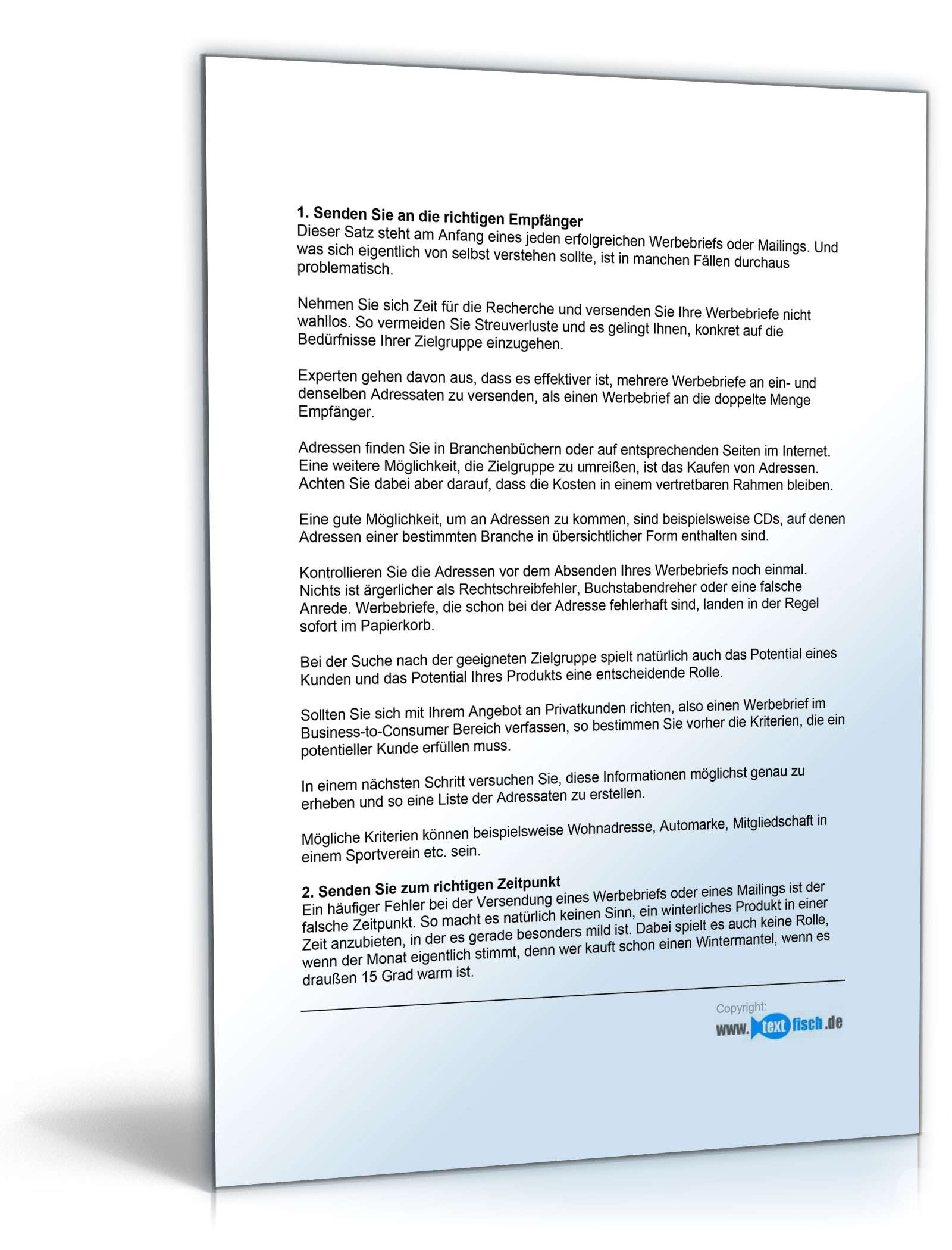 Werbebrief eines Schlüsseldienstes PDF. Seite: 2