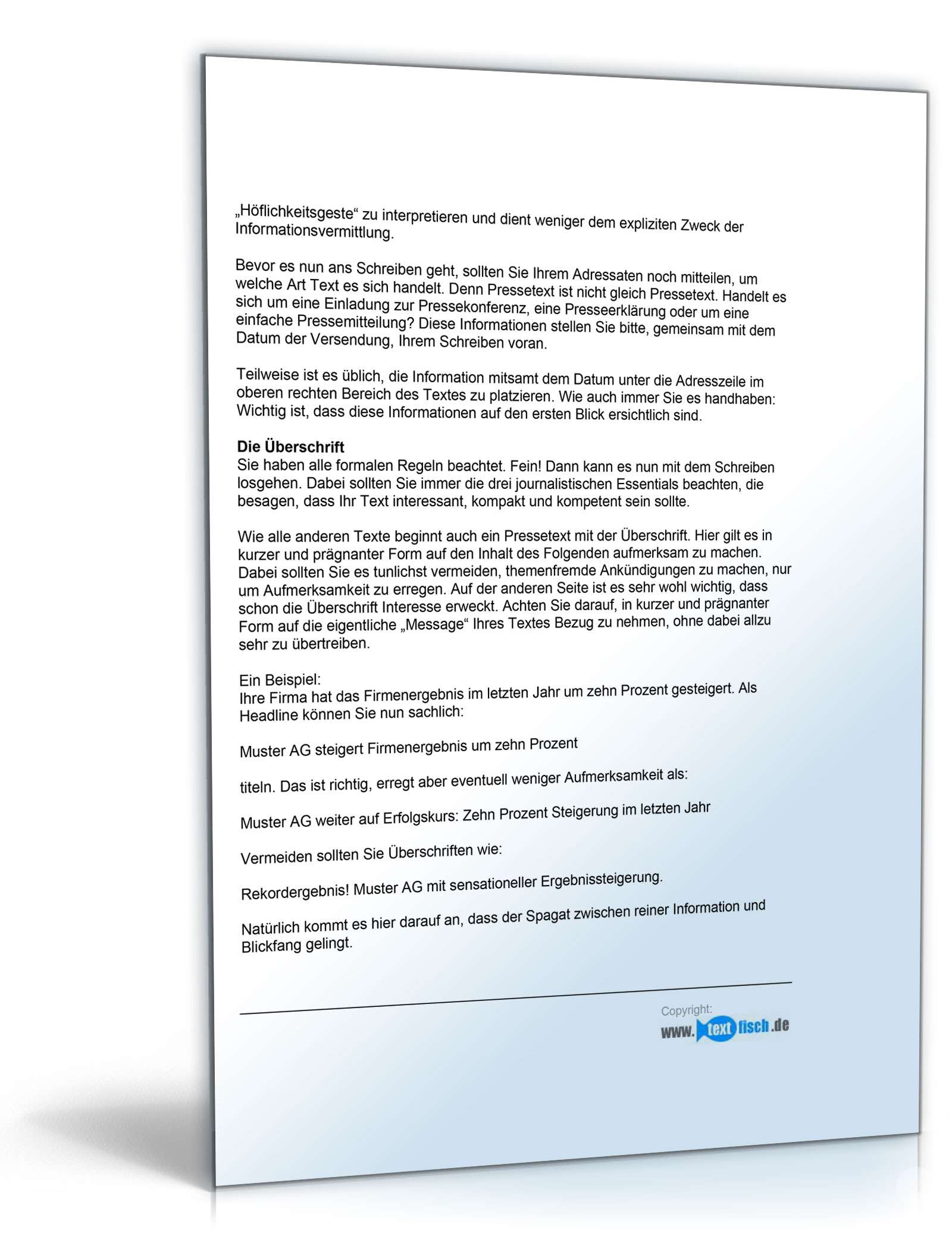 Pressemitteilung zur Gewinnung eines Neukunden PDF. Seite: 5