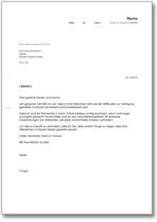 Beschwerde (allgemein) Word