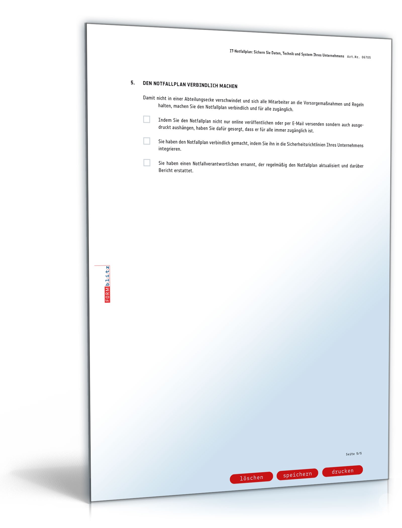 IT-Notfallplan: Sichern Sie Daten, Technik und System Ihres Unternehmens PDF. Seite: 5