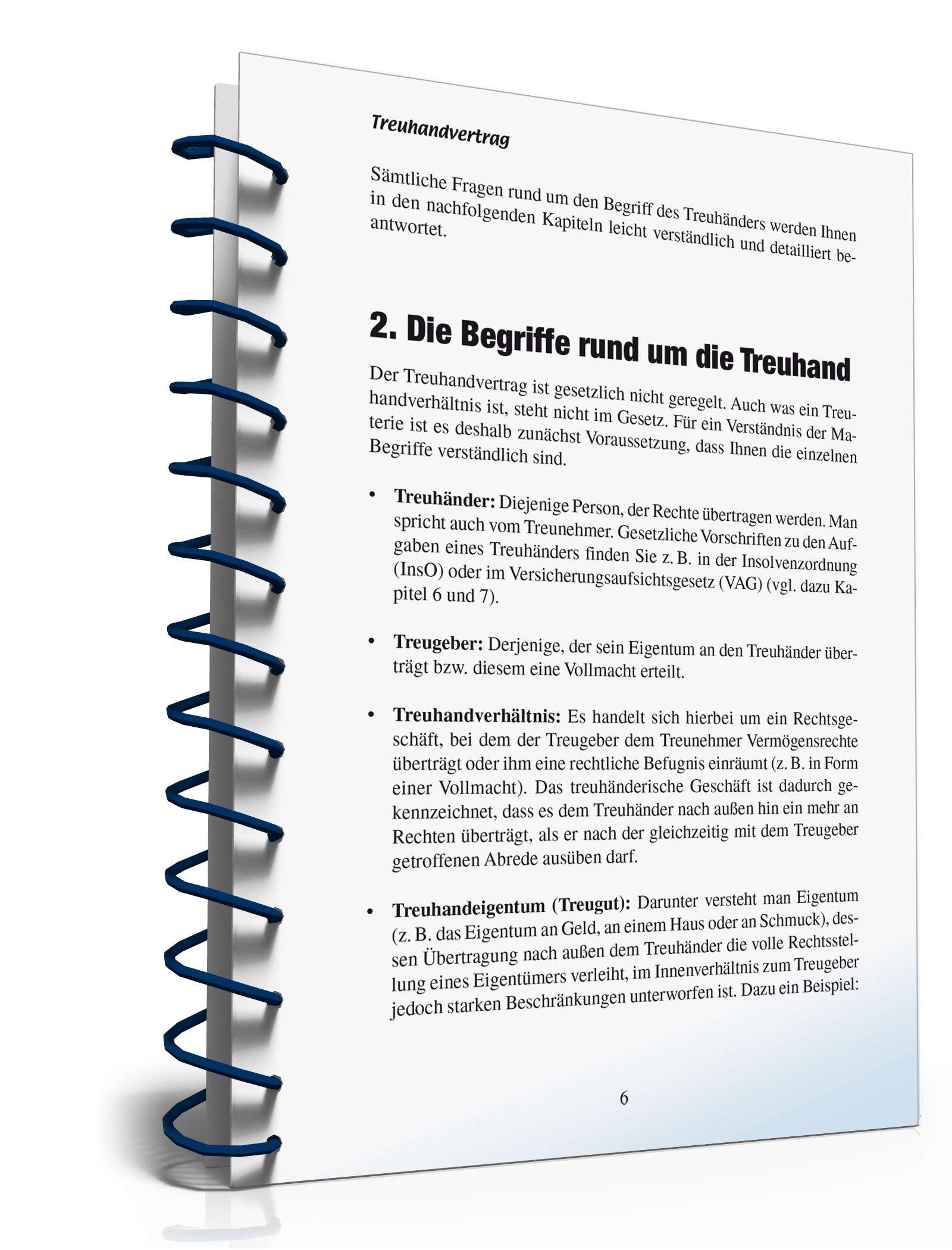 Der Treuhandvertrag PDF. Seite: 6