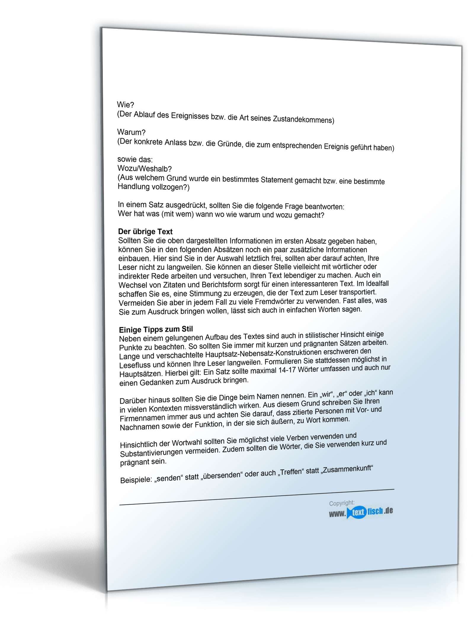 Pressemitteilung Bekanntgabe einer Vereinsgründung (Sportverein)  PDF. Seite: 7