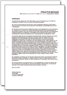 Dienstzeugnis-Paket (Fitnesstrainer/in) Excel