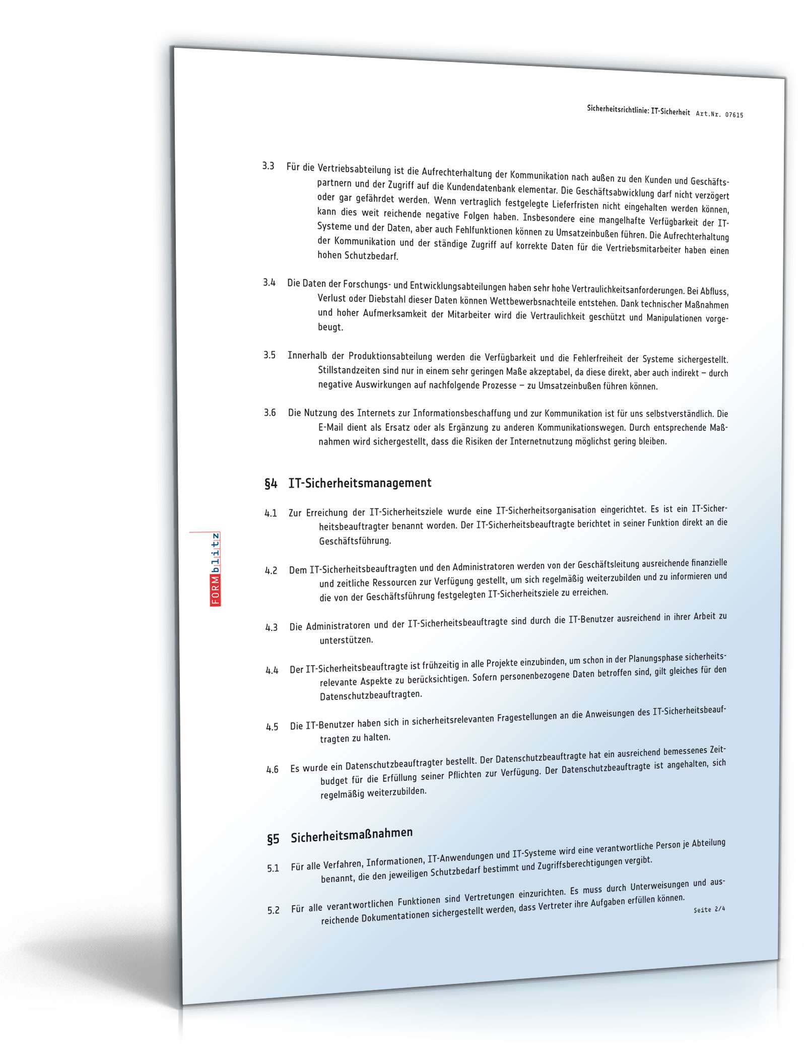 IT-Sicherheitsleitlinie PDF. Seite: 2