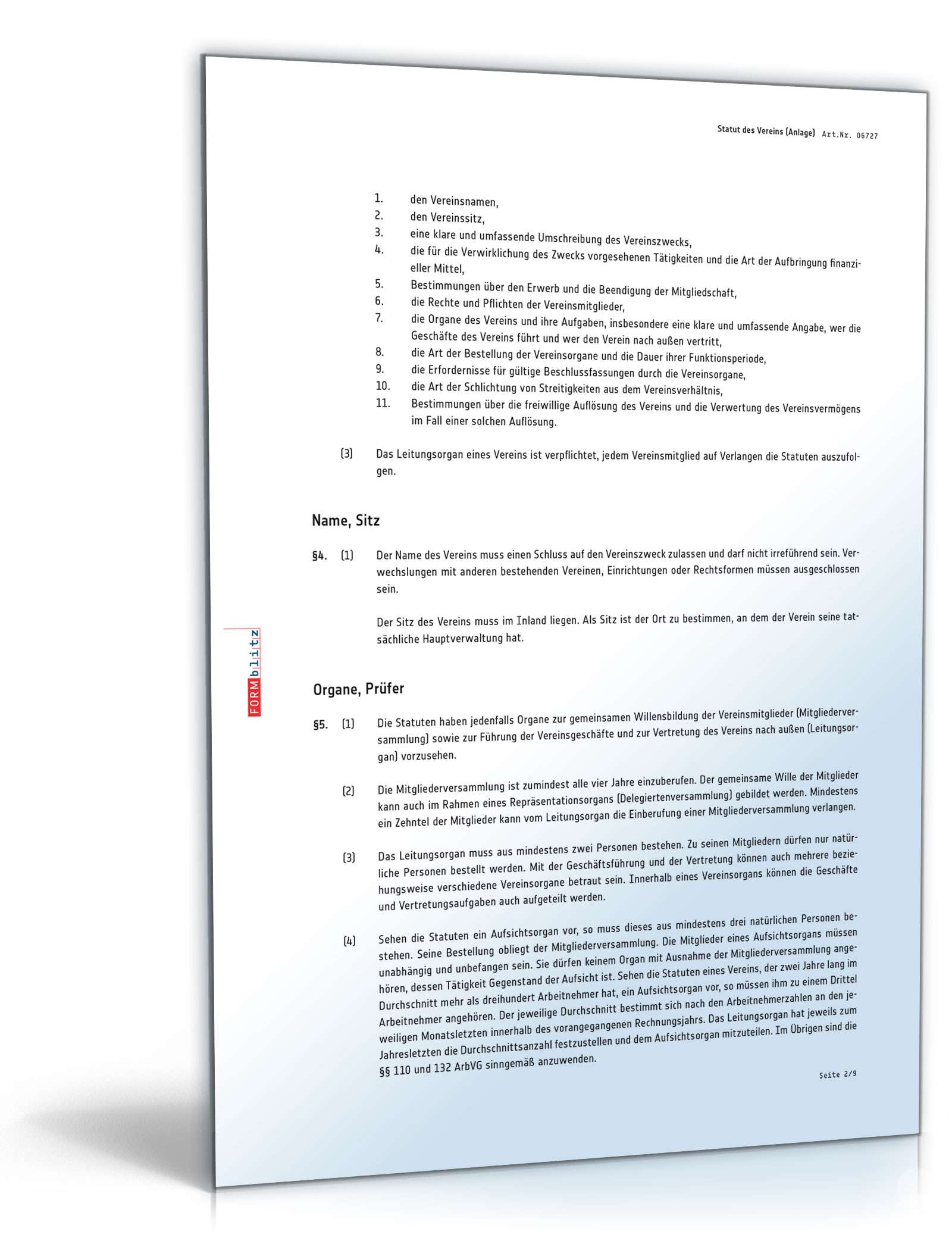 Statut des Vereins PDF. Seite: 11