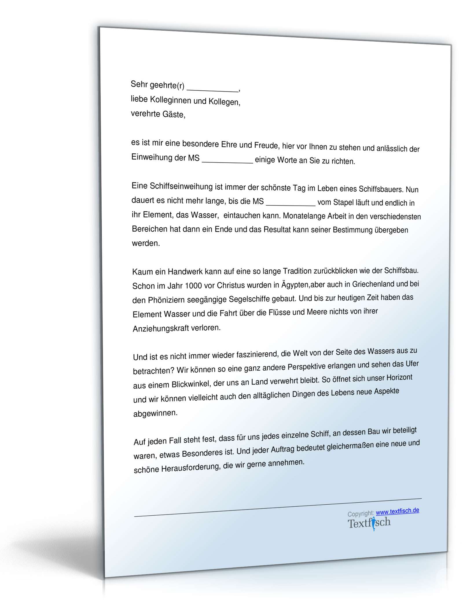 Rede zur Schiffstaufe oder Schiffsübergabe   PDF. Seite: 2