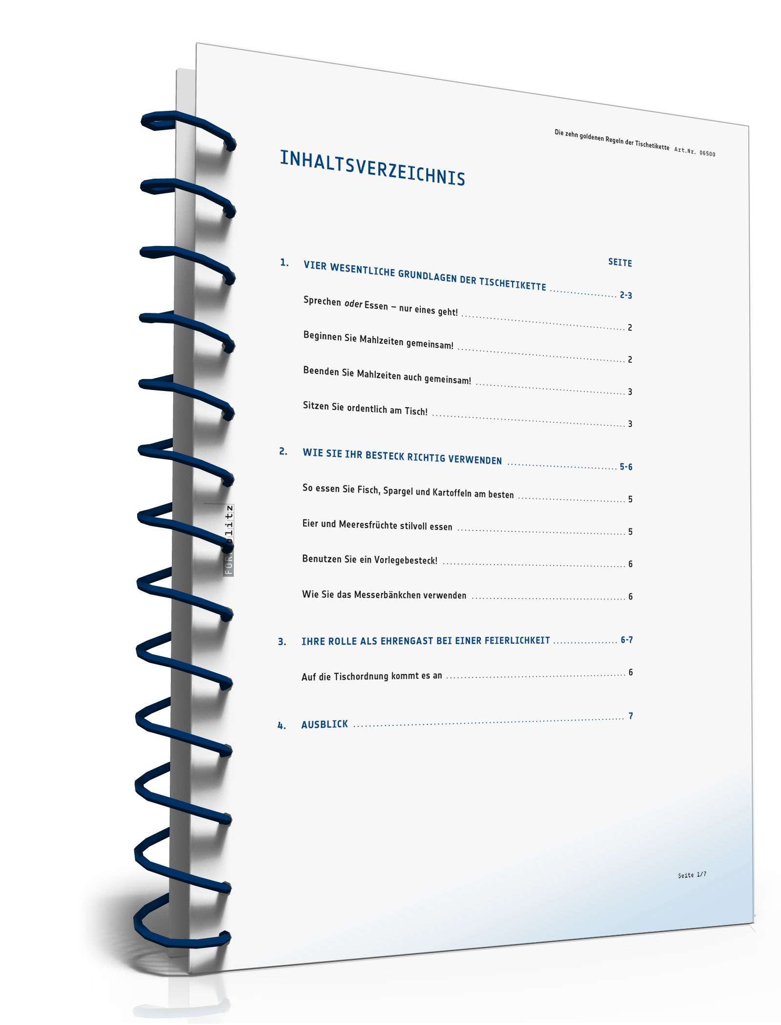 Die zehn goldenen Regeln der Tischetikette PDF. Seite: 2