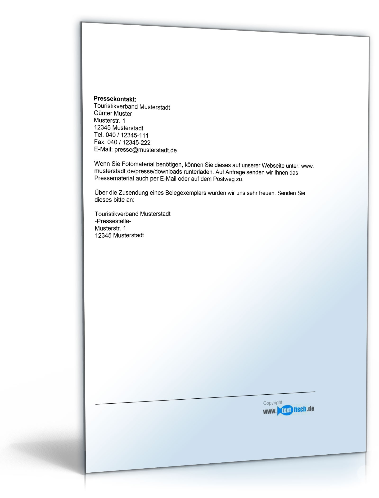 Pressemitteilung über neues Reiseangebot (Region)  PDF. Seite: 2