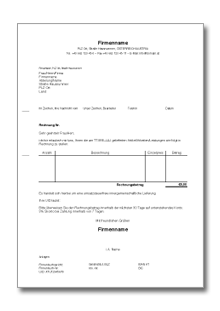 Rechnung EU Excel
