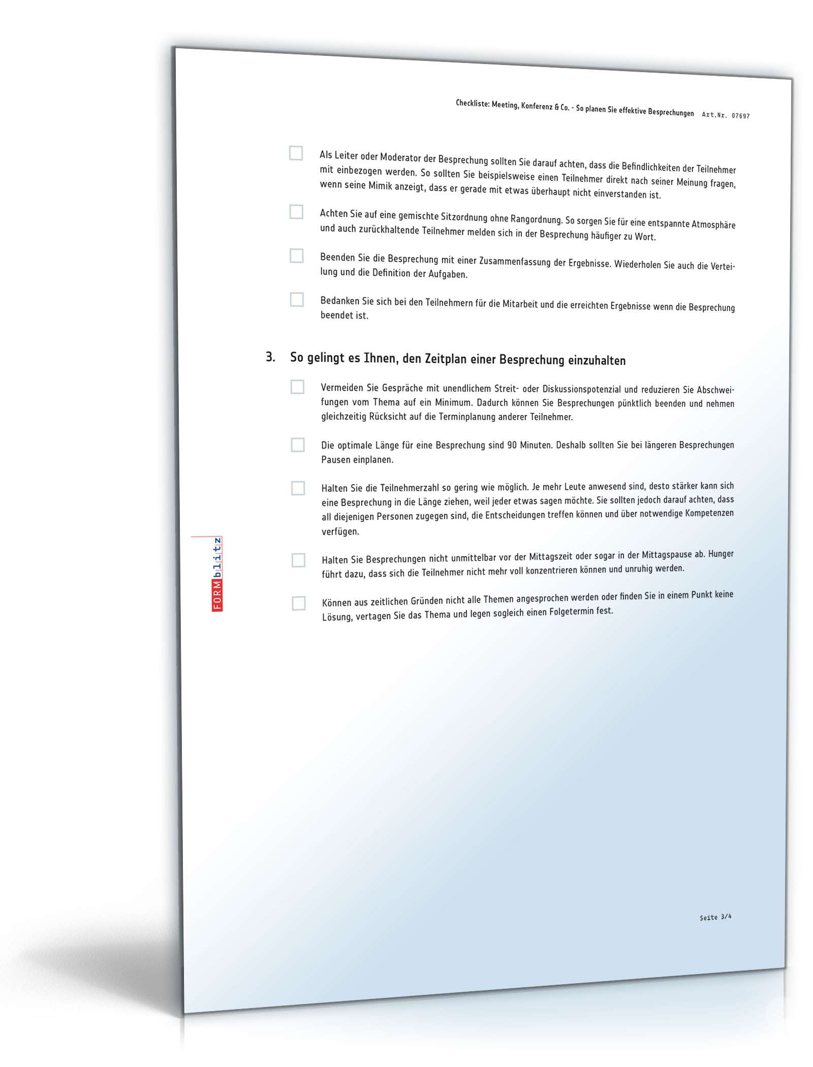 Meeting, Konferenz & Co. - So planen Sie effektive Besprechungen PDF. Seite: 3