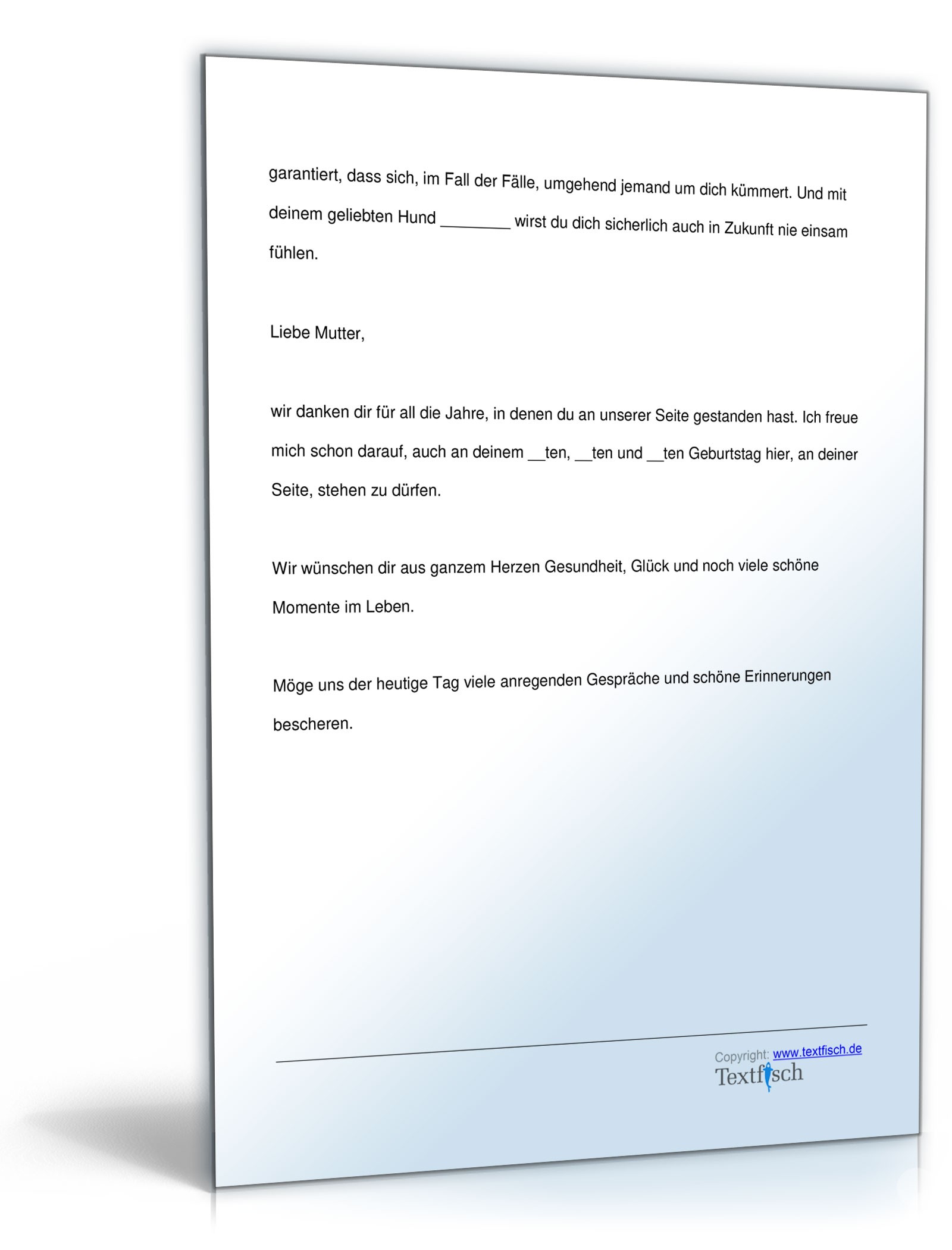 Geburtstagsrede für die Mutter PDF. Seite: 4