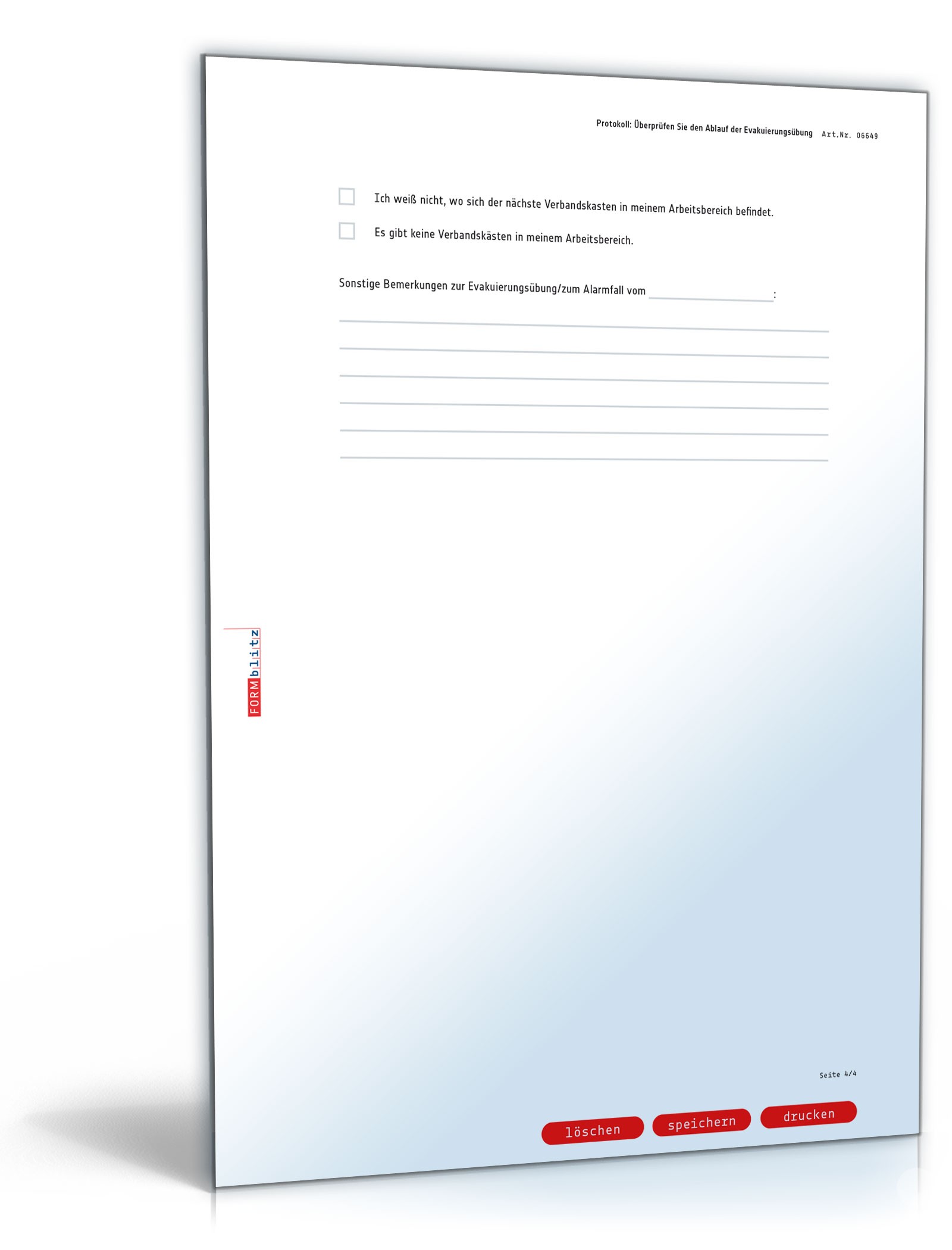 Checkliste: Überprüfen Sie den Ablauf der Evakuierung PDF. Seite: 4