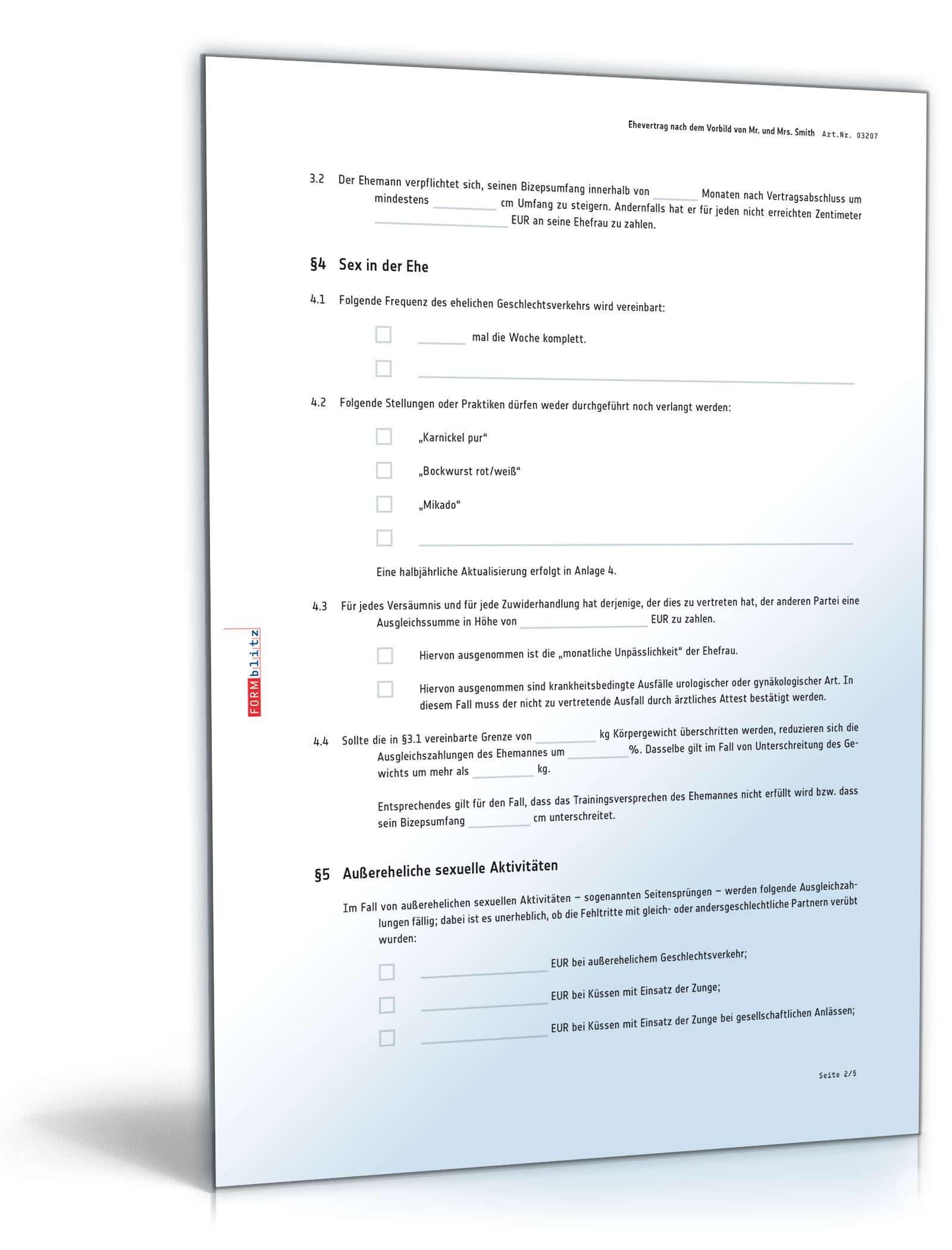 Ehevertrag für Mr. und Mrs. Smith PDF. Seite: 2