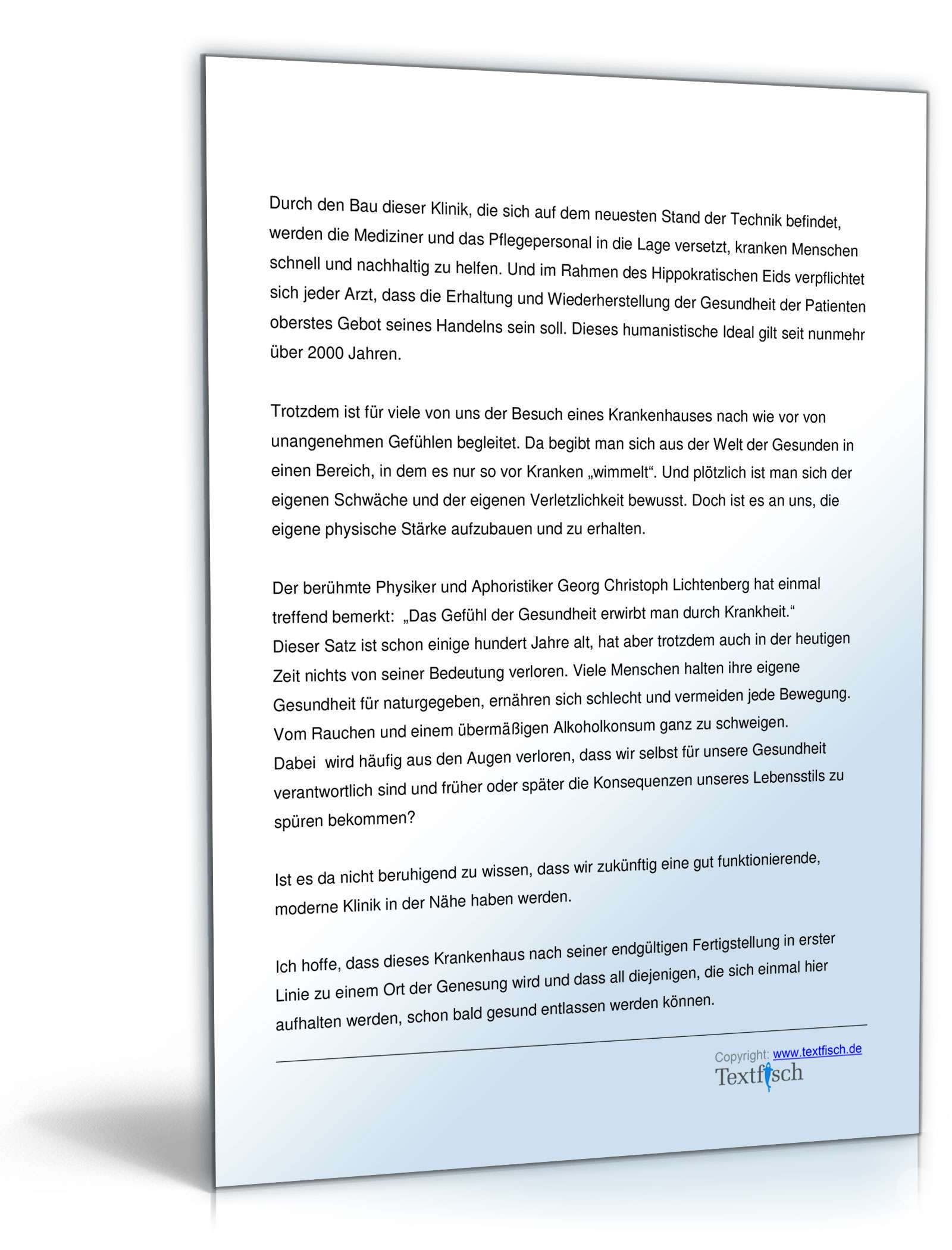 Richtfest einer Klinik   PDF. Seite: 3