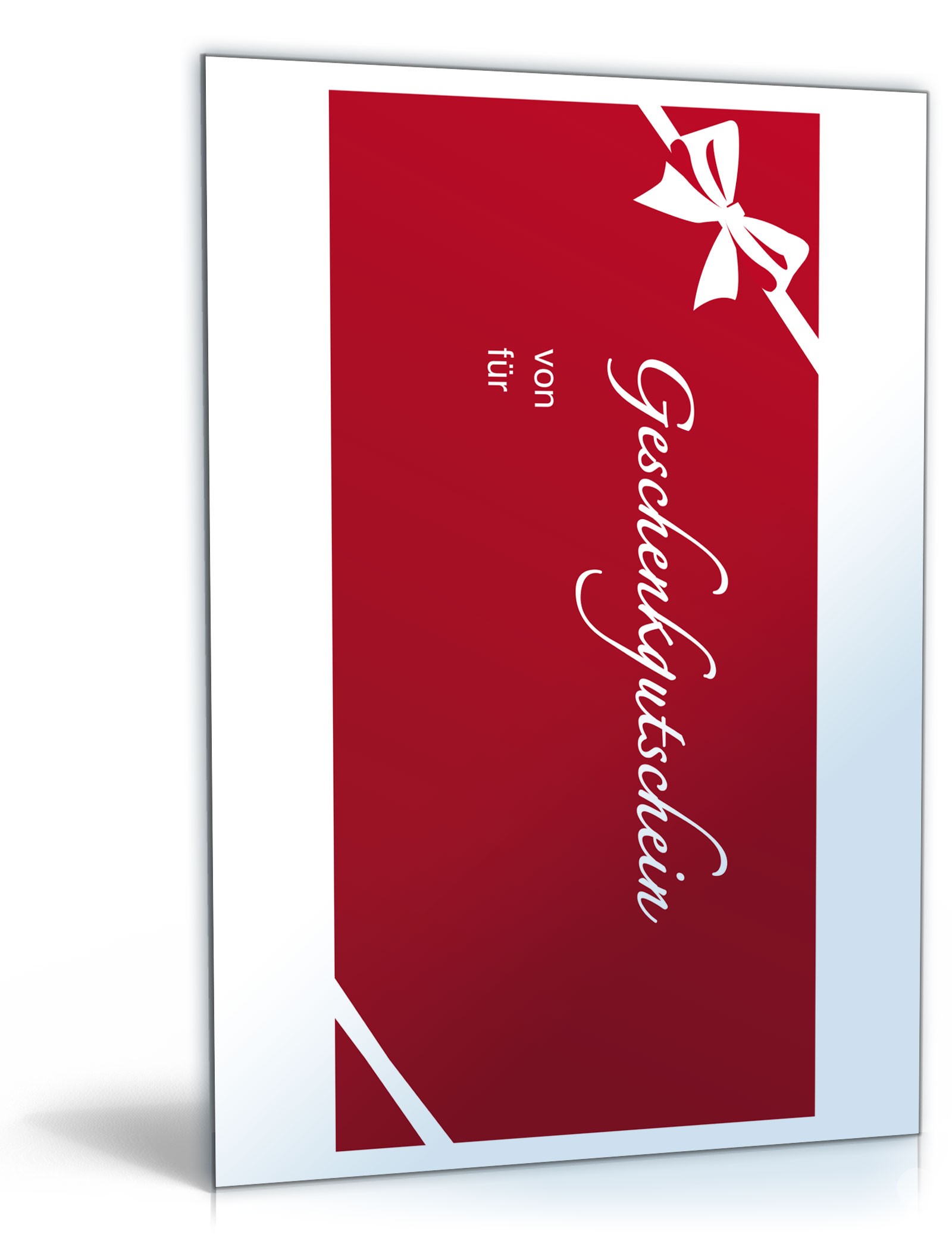Gutschein (Rotes Design) PDF