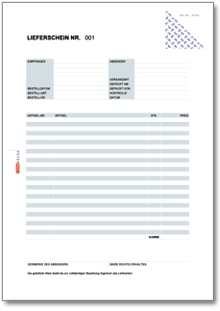 Lieferschein Excel
